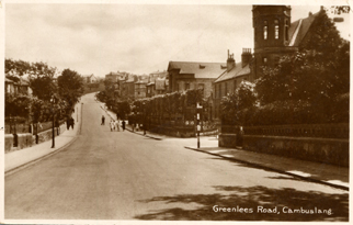 Greenlees Road circa 1930 - Published by Kirk & Co., 117 Main Street, Cambuslang